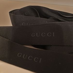 NEW GUCCI RIBBON 106"  LONG LOGO ON RIBBON 25.00